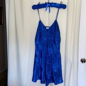 Erica Taylor Intimates royal blue gown with matching padded hanger, size…